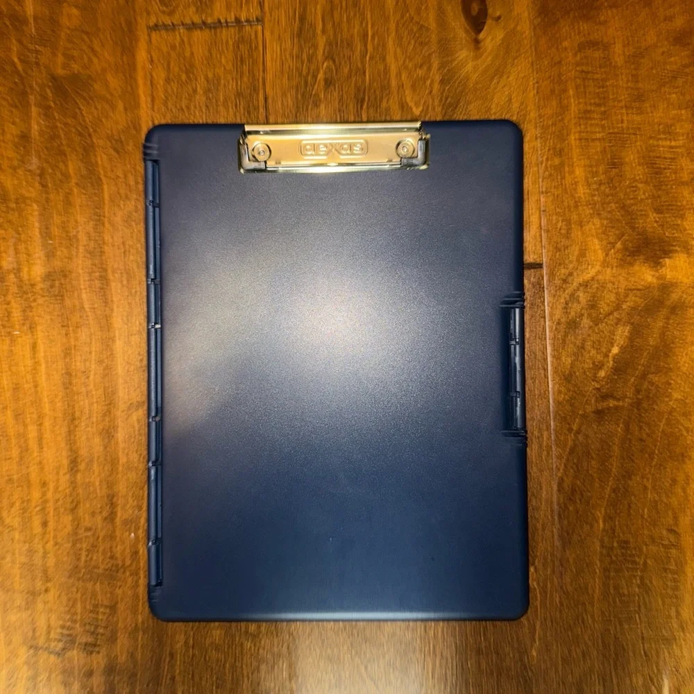 Navy Blue Tablet Holder with Clipboard